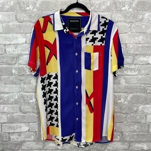 Reason Abstract Button Down Shirt